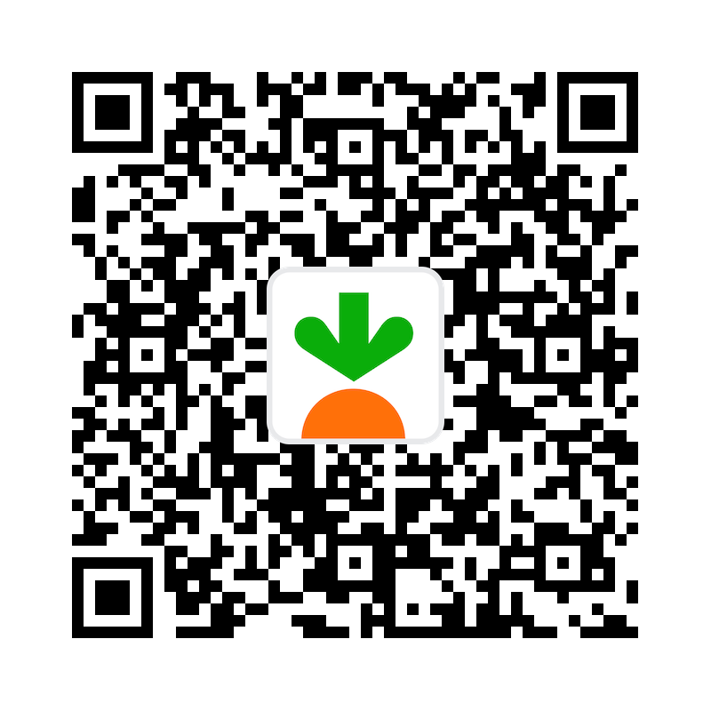 Image of QR code to download mobile app.